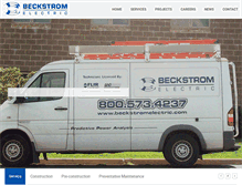 Tablet Screenshot of beckstromelectric.com